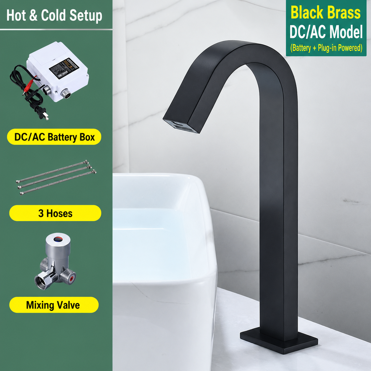 Automatic Sensor Basin Faucet Bathroom Sink Faucet
