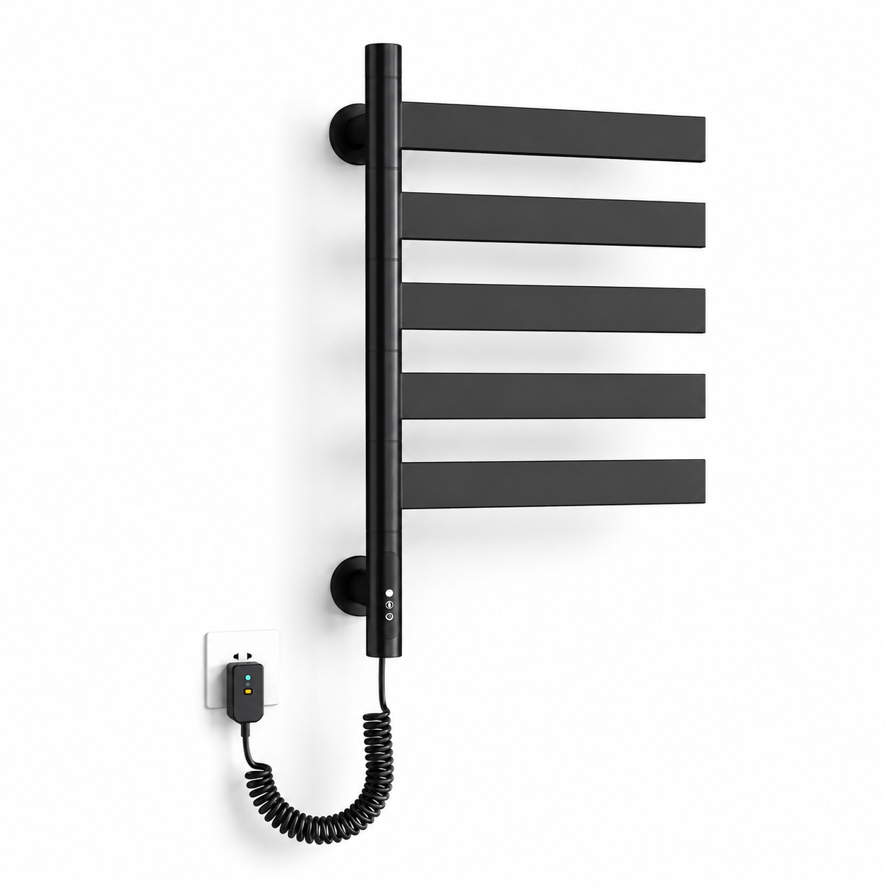 Swivel Electric Heated Towel Rack with Timer