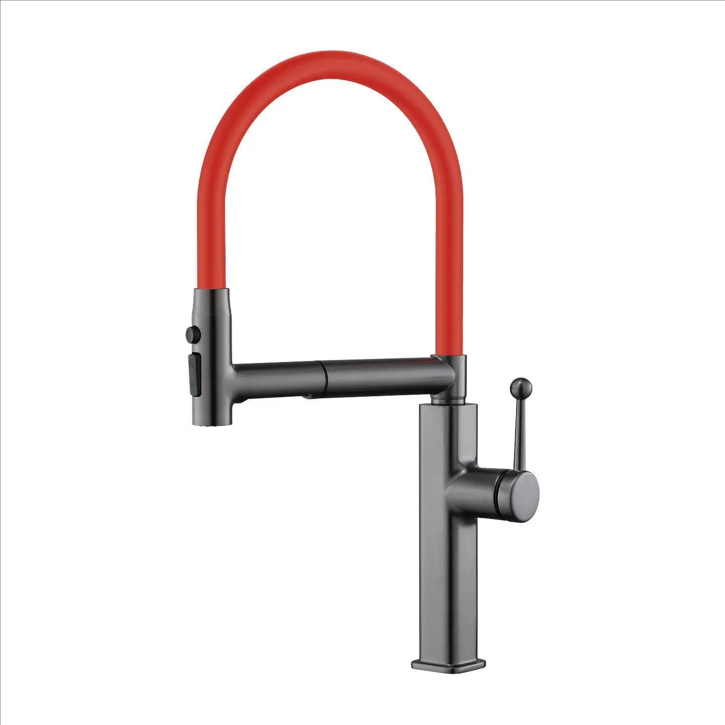 Pull-Down Kitchen Faucet with Flexible Spout and Single Handle