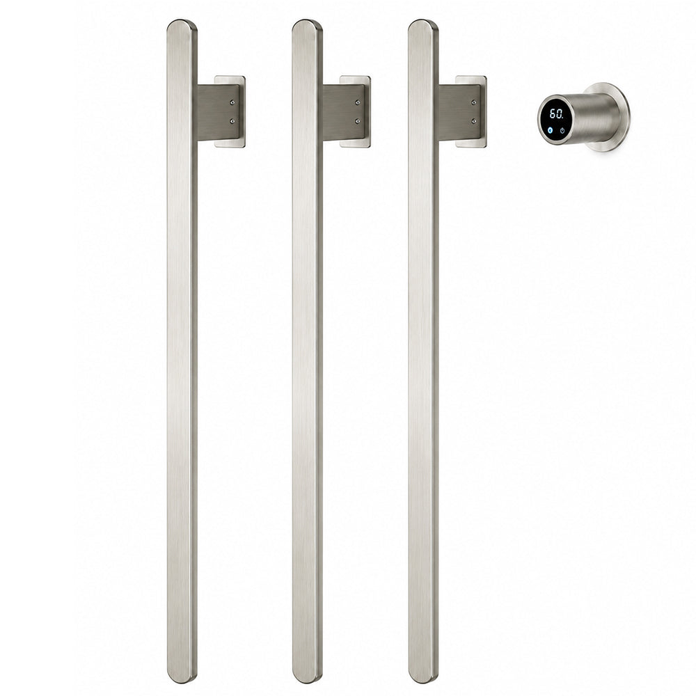 Luxury WiFi Heated Towel Rack – Hardwired Wall Mounted Electric Towel Warmer-3 Bars
