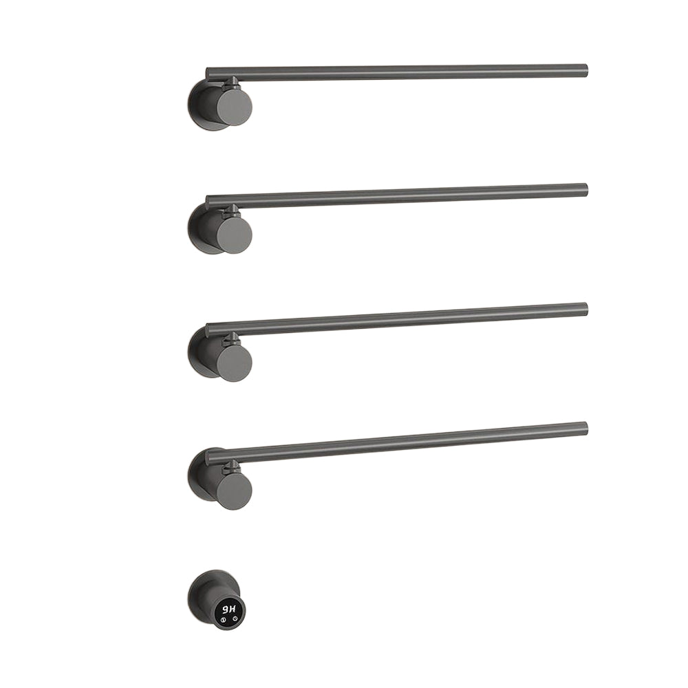 Wall Mounted Electric Heated Towel Rack with Swivel Bars Towel Warmers