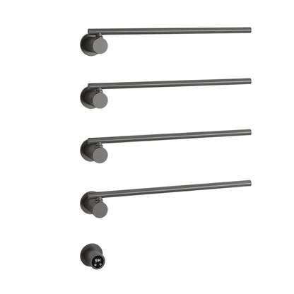 Wall Mounted Electric Heated Towel Rack with Swivel Bars Towel Warmers