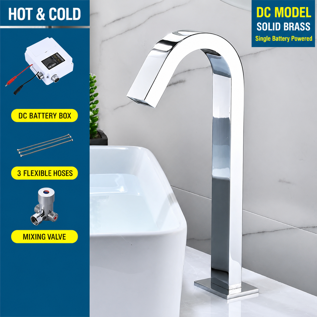 Automatic Sensor Basin Faucet Bathroom Sink Faucet