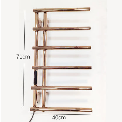 Luxury Electric Heated Towel Rail Stainless Steel Wall Mount Heated Towel Rack Towel Warmer