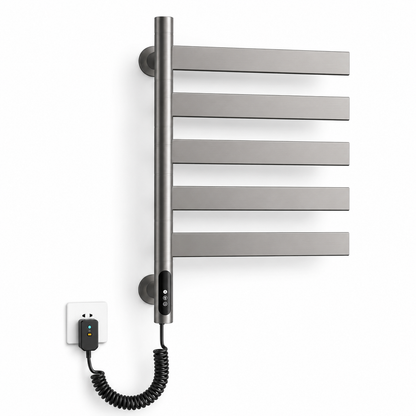 Swivel Electric Heated Towel Rack with Timer