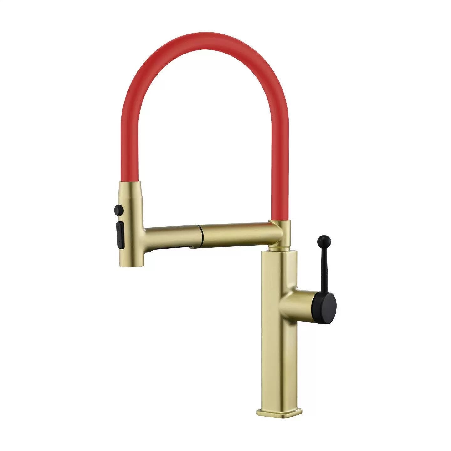 Pull-Down Kitchen Faucet with Flexible Spout and Single Handle