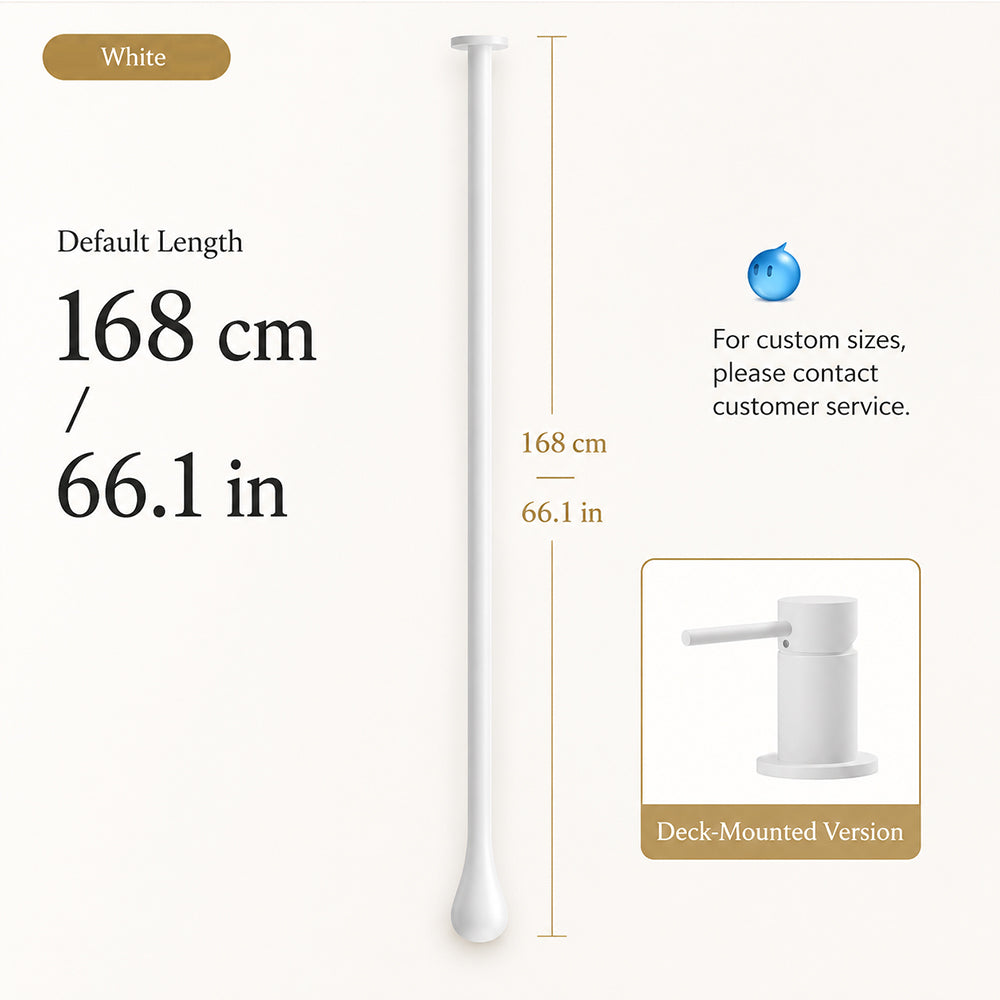 Customizable Ceiling-Mounted Bathroom Faucet with Hot & Cold Mixer
