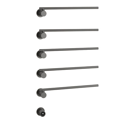 Wall Mounted Electric Heated Towel Rack with Swivel Bars Towel Warmers