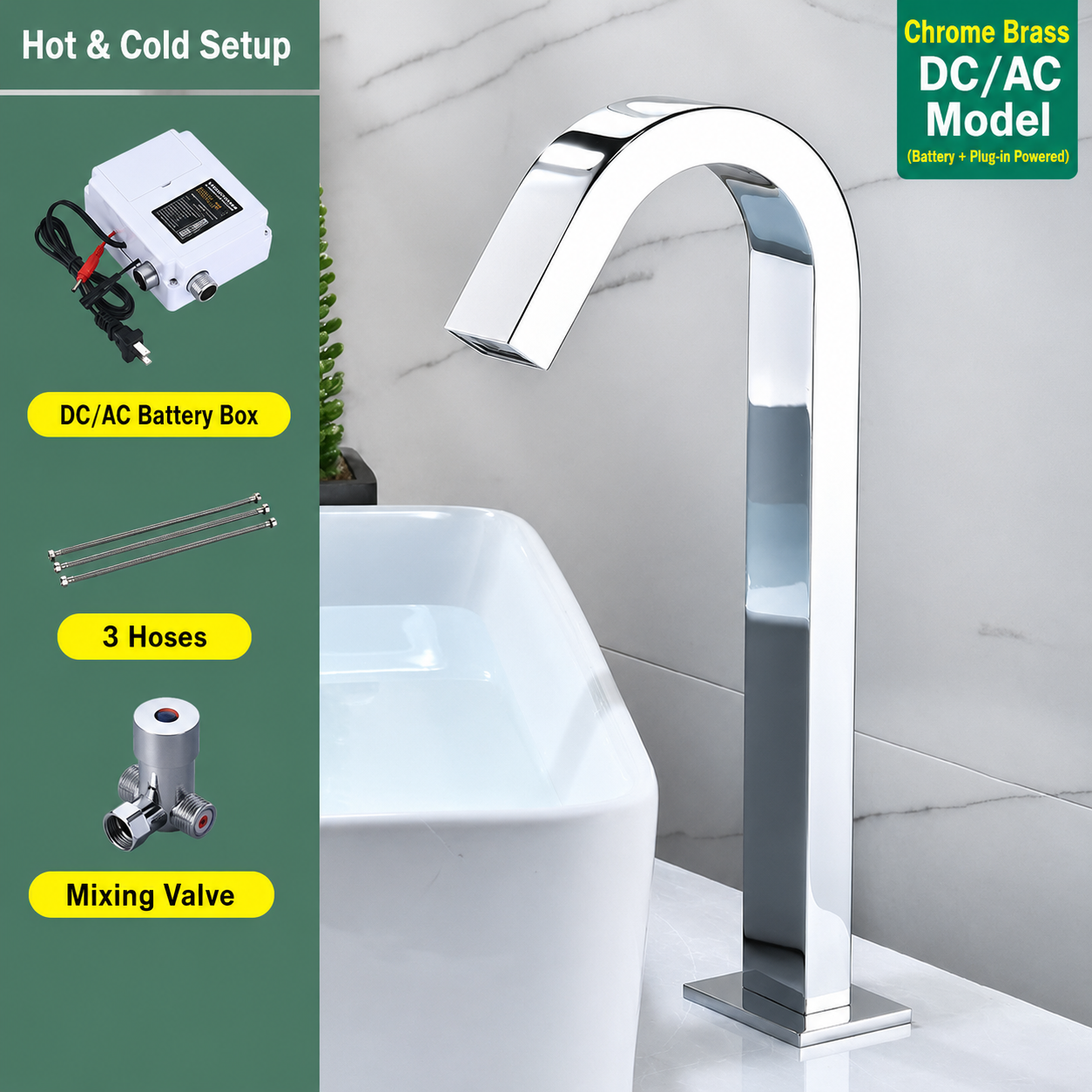Automatic Sensor Basin Faucet Bathroom Sink Faucet