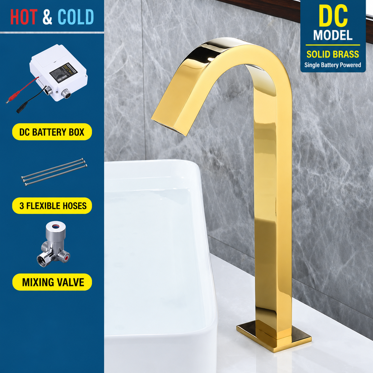 Automatic Sensor Basin Faucet Bathroom Sink Faucet