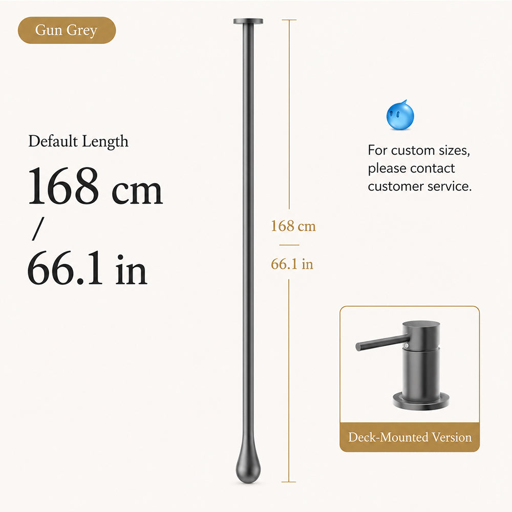 Customizable Ceiling-Mounted Bathroom Faucet with Hot & Cold Mixer