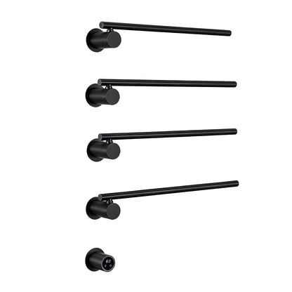 Wall Mounted Electric Heated Towel Rack with Swivel Bars Towel Warmers