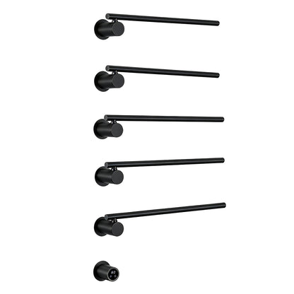 Wall Mounted Electric Heated Towel Rack with Swivel Bars Towel Warmers