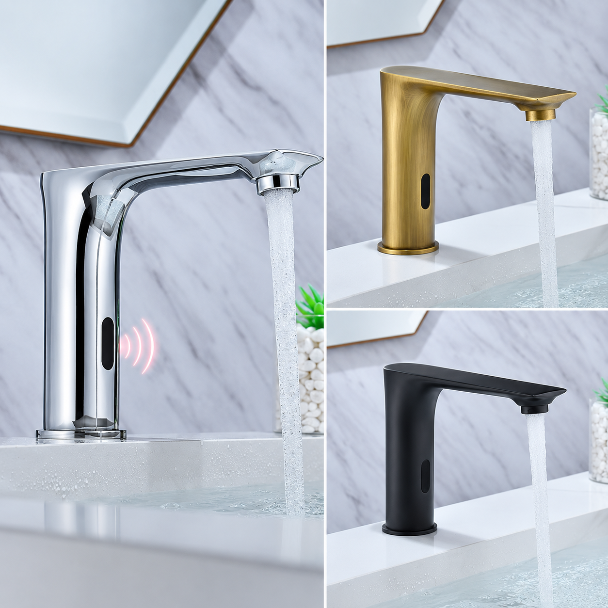 Touchless Sensor Basin Faucet Automatic Bathroom Faucet
