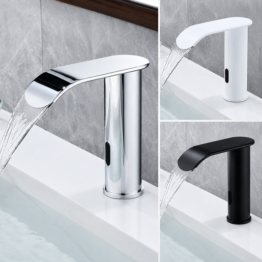 Touchless Sensor Waterfall Bathroom Faucet Basin Faucet