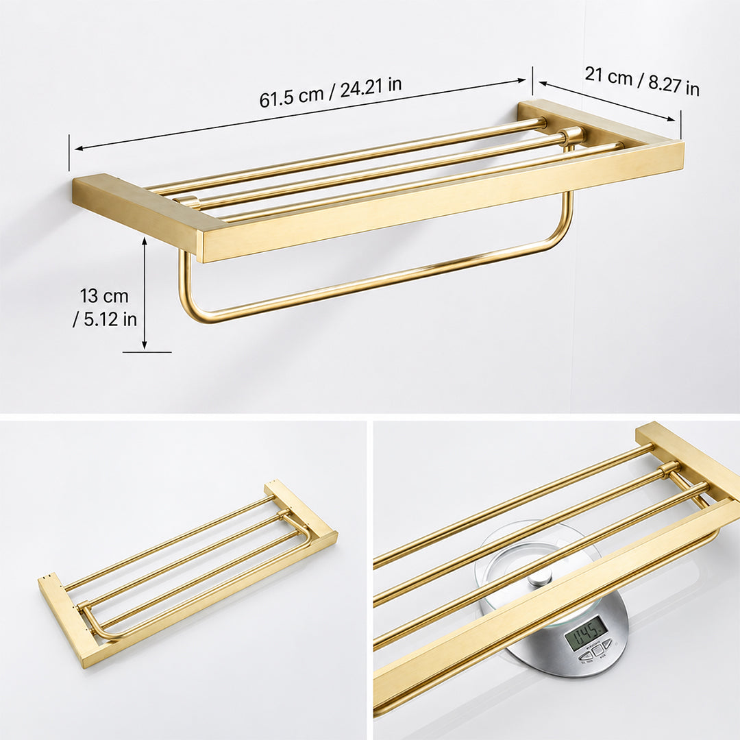 Stainless Steel Wall-Mounted Bathroom Hardware Set