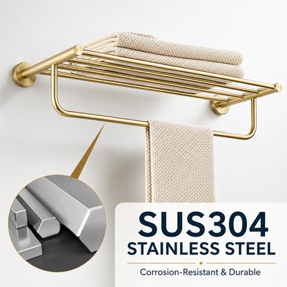 Stainless Steel Wall-Mounted Bathroom Hardware Set