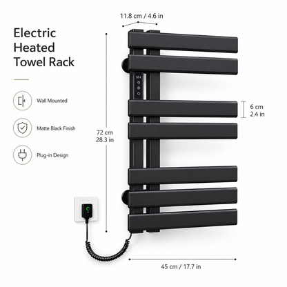 Electric Heated Towel Rack with WiFi Control