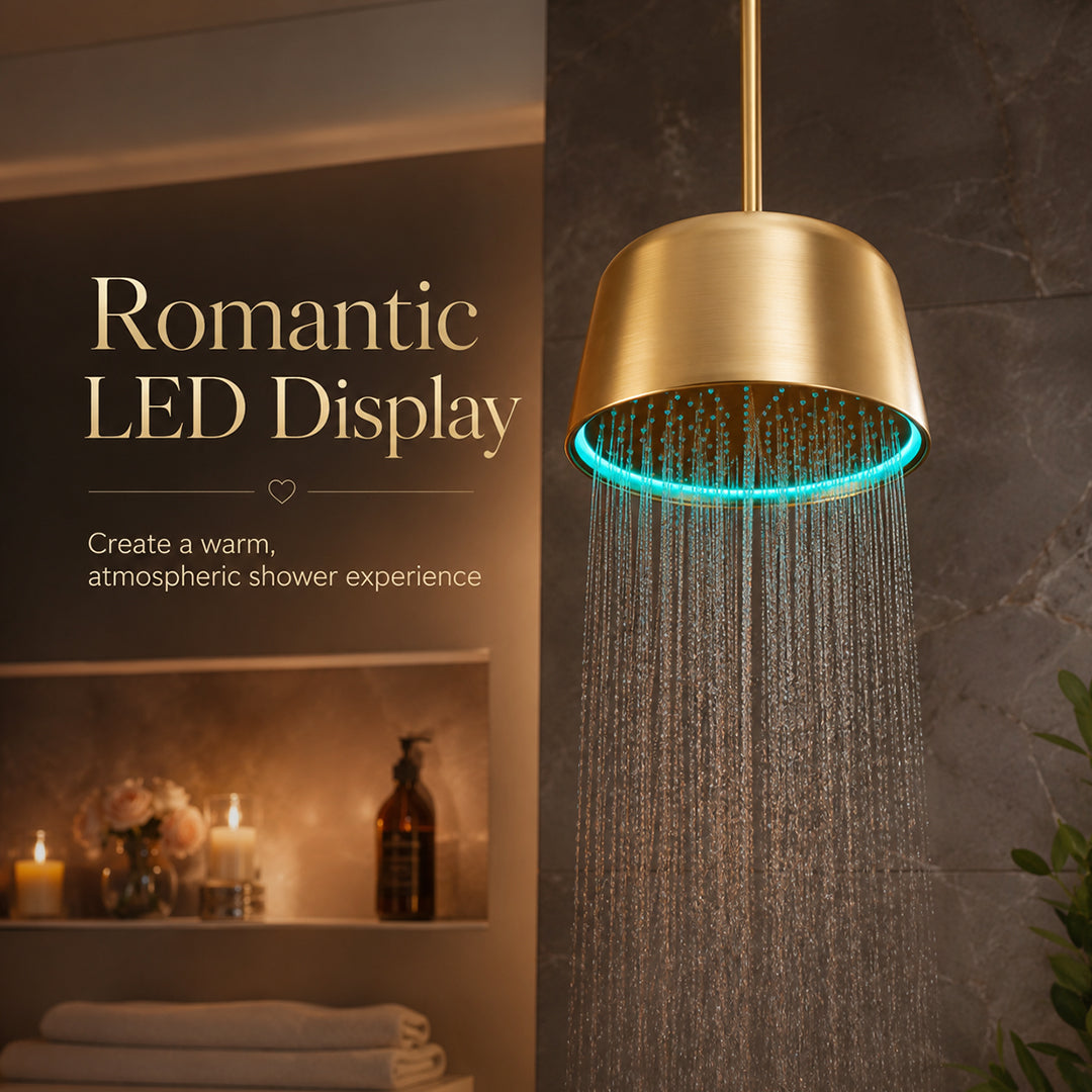 Concealed LED Ceiling Rain Shower System with Handheld Sprayer