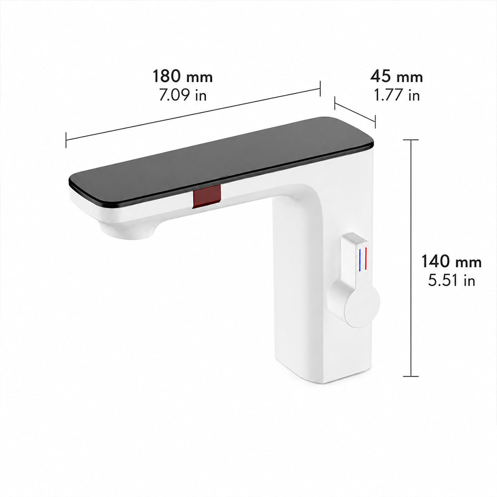 Touchless Automatic Sensor Bathroom Sink Faucet with Hot & Cold Control