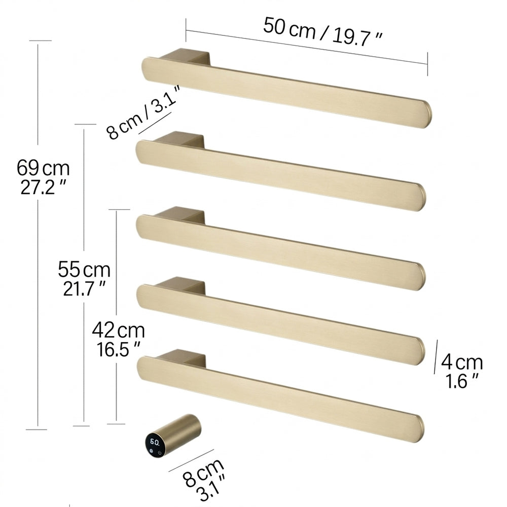 Warmohome Luxury Heated Towel Rack for Modern Bathrooms Towel Warmers