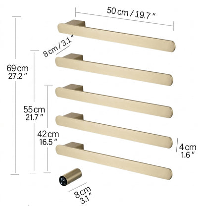 Warmohome Luxury Heated Towel Rack for Modern Bathrooms Towel Warmers