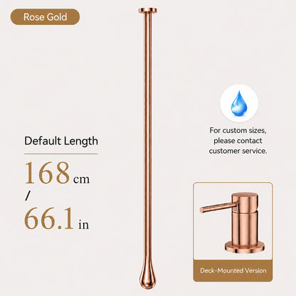 Customizable Ceiling-Mounted Bathroom Faucet with Hot & Cold Mixer