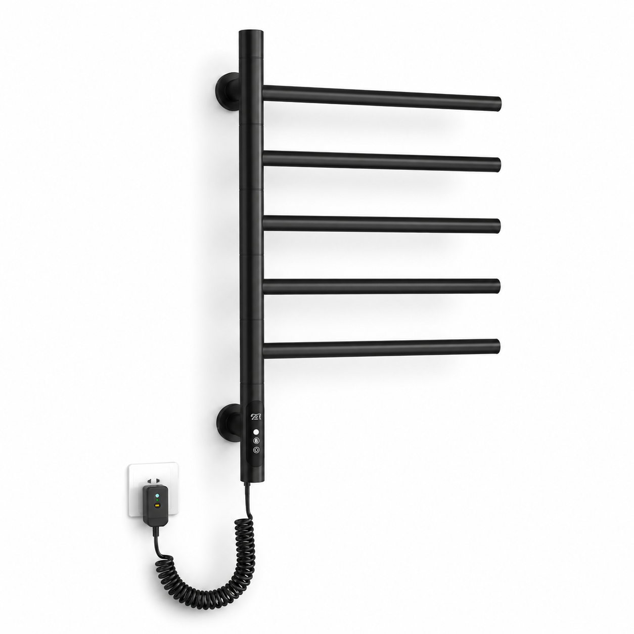 Swivel Electric Heated Towel Rack with Timer