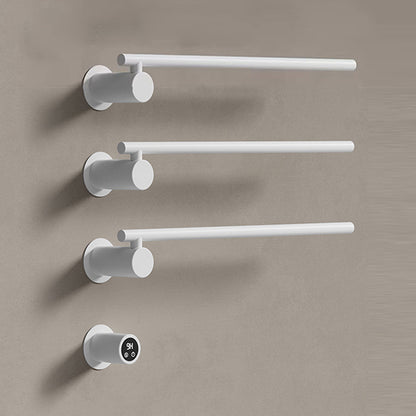 Wall Mounted Electric Heated Towel Rack with Swivel Bars Towel Warmers