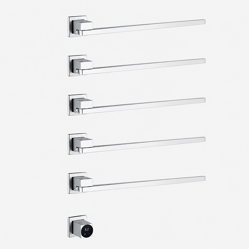 Swivel Electric Heated Towel Rack with Smart Timer