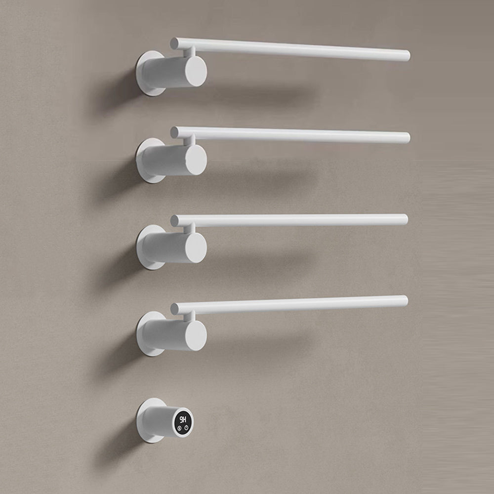 Wall Mounted Electric Heated Towel Rack with Swivel Bars Towel Warmers