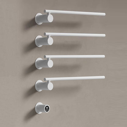 Wall Mounted Electric Heated Towel Rack with Swivel Bars Towel Warmers