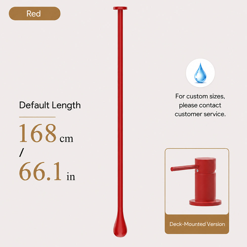 Customizable Ceiling-Mounted Bathroom Faucet with Hot & Cold Mixer