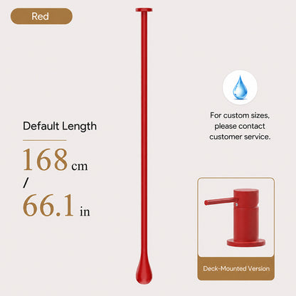Customizable Ceiling-Mounted Bathroom Faucet with Hot & Cold Mixer