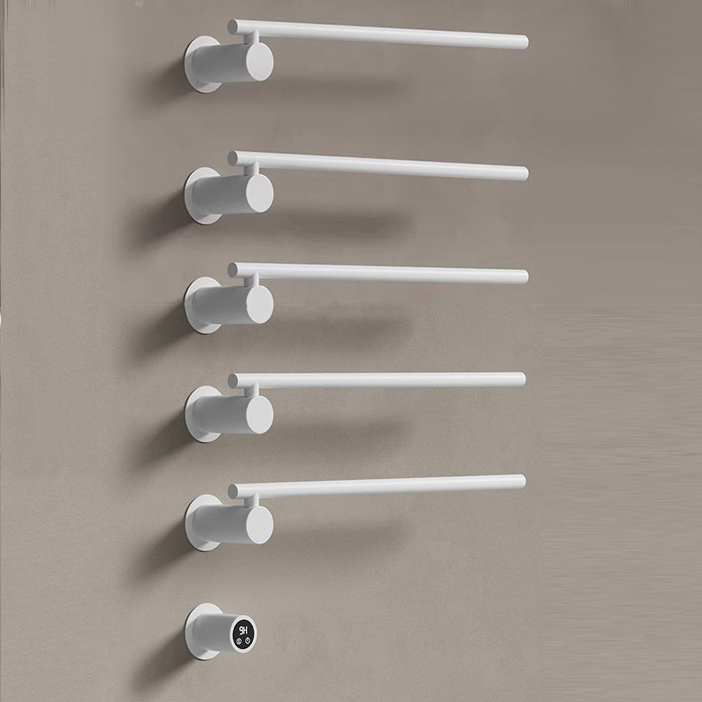 Wall Mounted Electric Heated Towel Rack with Swivel Bars Towel Warmers