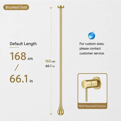 Customizable Ceiling-Mounted Bathroom Faucet with Hot & Cold Mixer