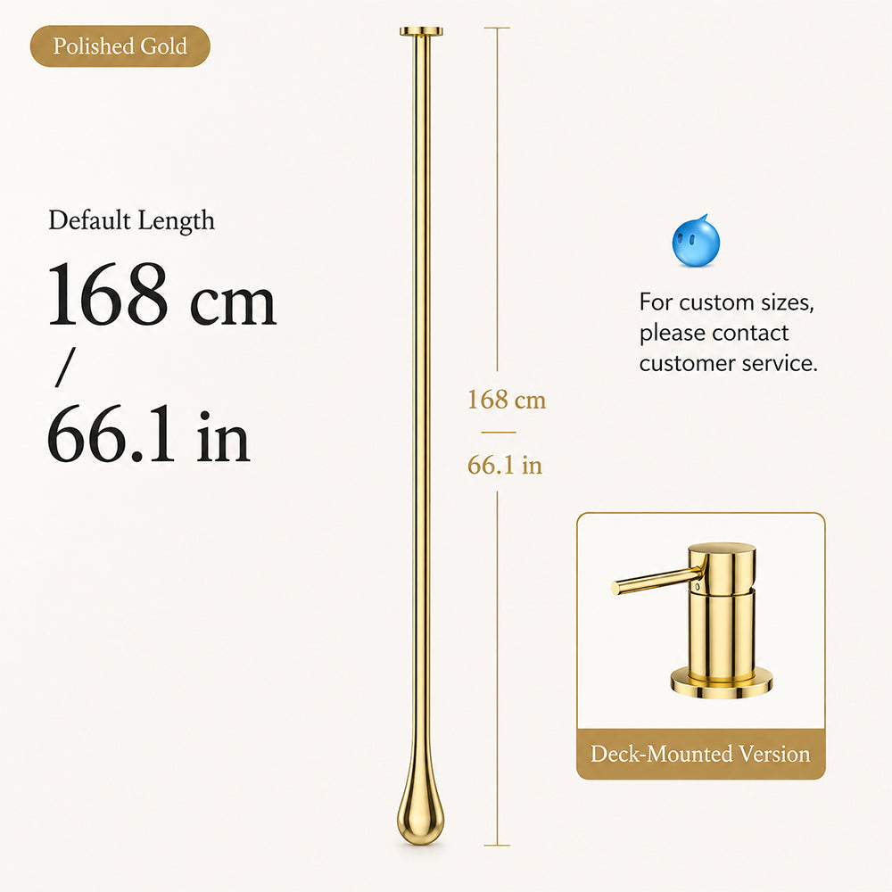 Customizable Ceiling-Mounted Bathroom Faucet with Hot & Cold Mixer