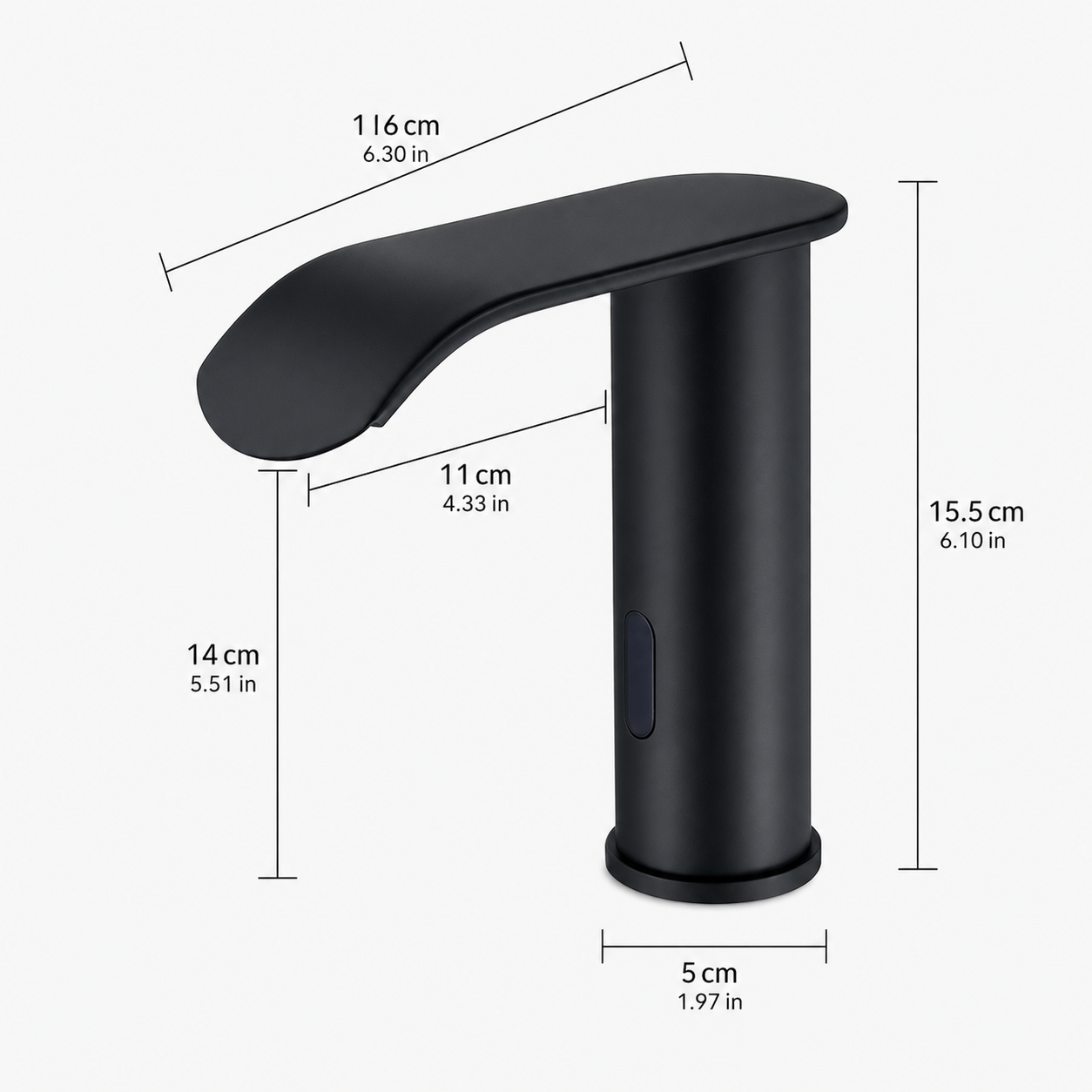 Touchless Sensor Waterfall Bathroom Faucet Basin Faucet