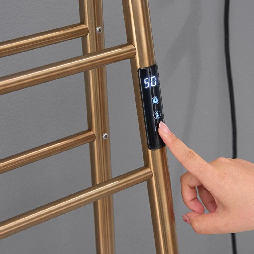 Freestanding Electric Heated Towel Rack with Digital Touch Control