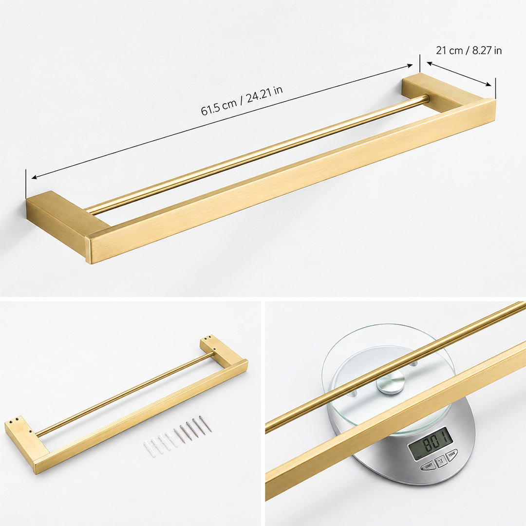 Stainless Steel Wall-Mounted Bathroom Hardware Set