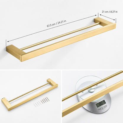 Stainless Steel Wall-Mounted Bathroom Hardware Set