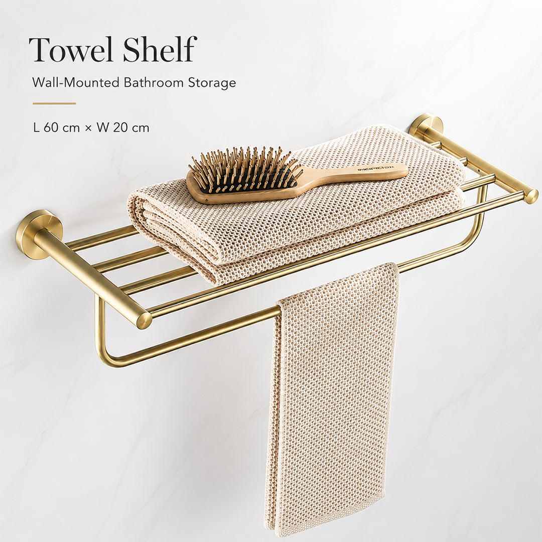 Stainless Steel Wall-Mounted Bathroom Hardware Set