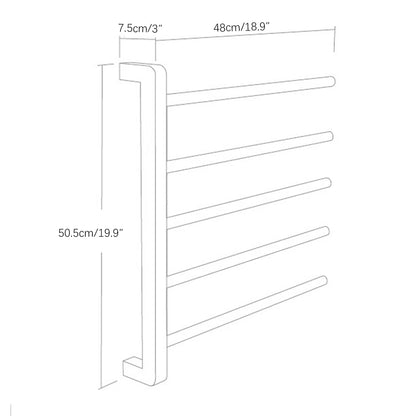 Warmohome 5 Bars Heated Towel Rack for Modern Bathrooms Towel Warmers