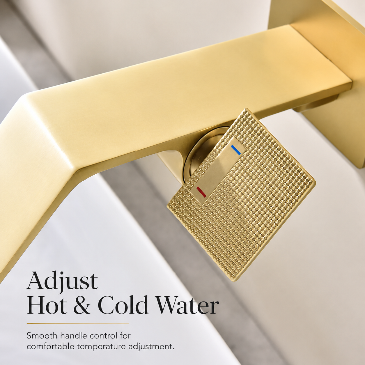 Brass Wall Mount Concealed Bathroom Sink Faucet  Basin  Faucet
