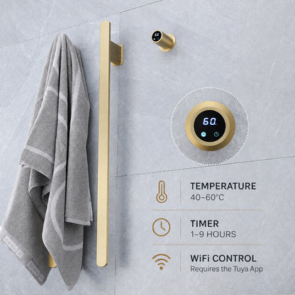 Smart Stainless Steel Heated Towel Rack Bathroom Towel Warmer -4 Bars