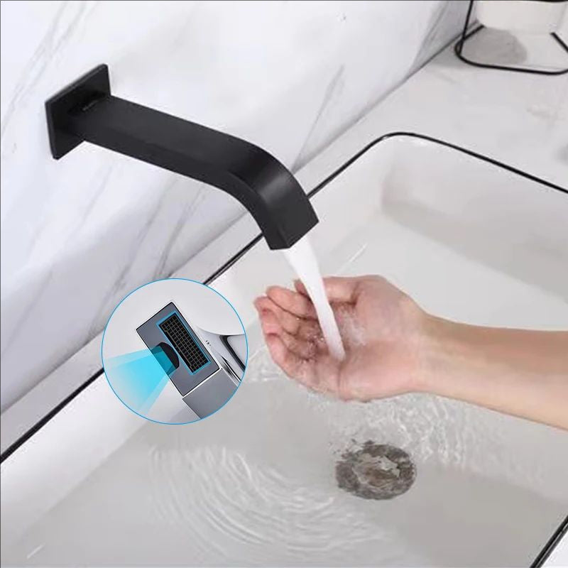 Wall Mount Automatic Bathroom Sink Faucet Sensor Basin Faucet