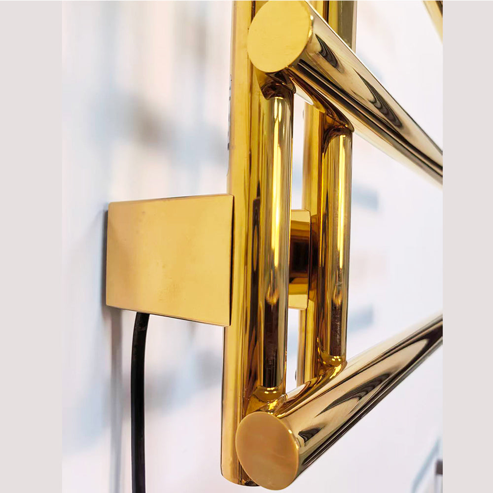 Luxury Electric Heated Towel Rail Stainless Steel Wall Mount Heated Towel Rack Towel Warmer