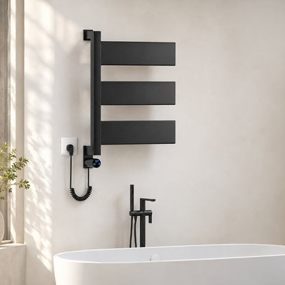 Stainless Steel Wall-Mounted Bathroom Heated Towel Rack