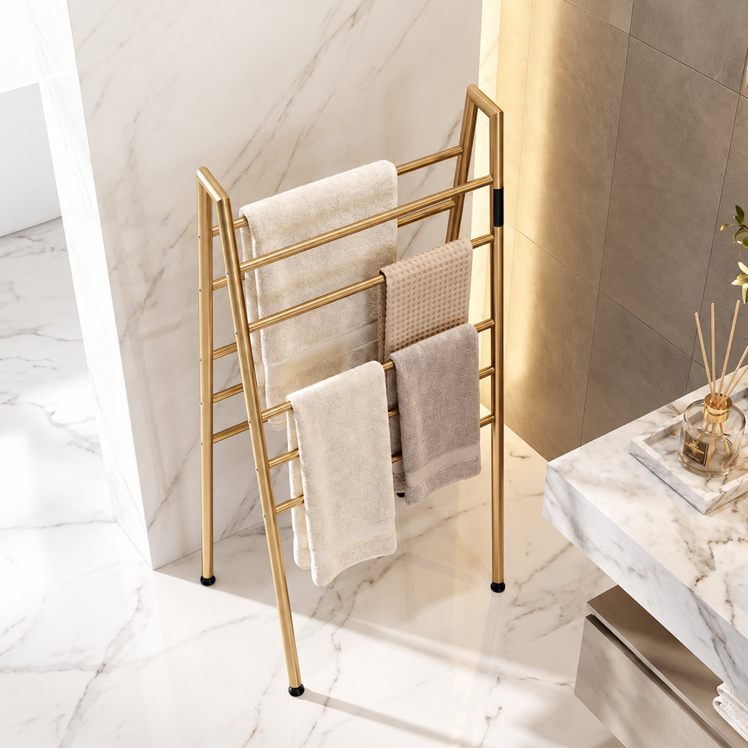 Freestanding Electric Heated Towel Rack with Digital Touch Control