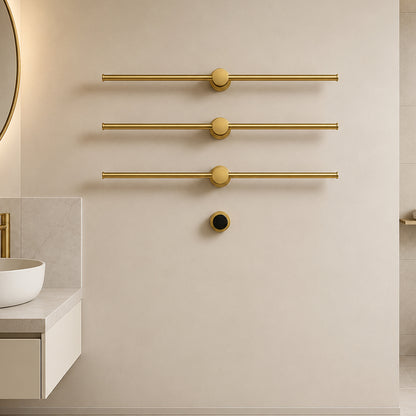 Wall-Mounted 3-Bar WiFi Heated Towel Rack with Smart Control